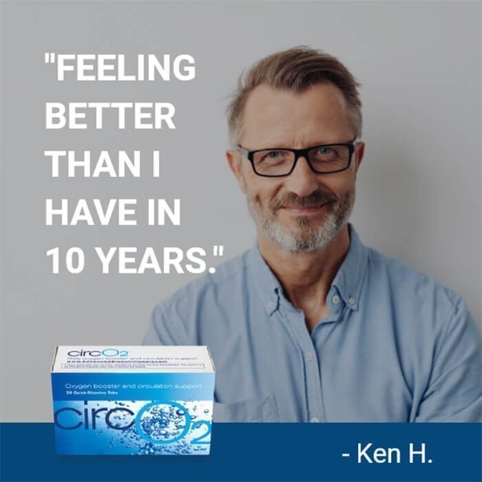 Confident mature adult, official CircO2 customer testimonial